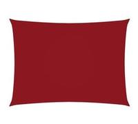 vidaXL Voile d'ombrage Oxford rectangulaire 4x6 m rouge
