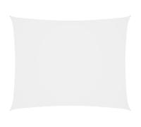 vidaXL Voile d'ombrage Oxford Rectangulaire 6x7 m Blanc