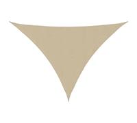vidaXL Voile de Parasol Tissu Oxford Triangulaire 2,5x2,5x3,5 m Beige
