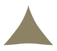 vidaXL Voile de parasol Tissu Oxford triangulaire 3x3x3 m Beige