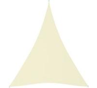 vidaXL Voile de parasol tissu oxford 3x4x4 m crème
