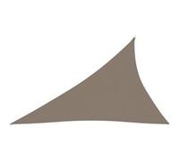 vidaXL Voile de parasol Tissu Oxford triangulaire 3x4x5 m Taupe Taupe G