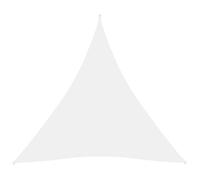 vidaXL Voile de parasol Tissu Oxford triangulaire 4,5x4,5x4,5 m Blanc