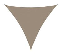 vidaXL Voile d'ombrage triangulaire Tissu Oxford 4,5x4,5x4,5 m Taupe