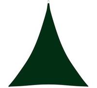 vidaXL Voile d'ombrage Oxford Tissu Triangulaire 5x7x7 m Vert foncé