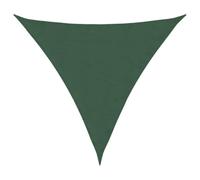 vidaXL Voile d'ombrage Oxford triangulaire 6x6x6 m Vert foncé