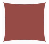 vidaXL Voile de Parasol Voile d'Ombrage Ecran Solaire de Jardin Store de Patio Terrasse Balcon Extérieur Tissu Oxford Carré 4x4 m Terre Cuite