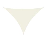 vidaXL Voile de Parasol Voile d'Ombrage Ecran Solaire de Jardin Store de Patio Terrasse Balcon Extérieur Tissu Oxford Triangulaire 3x4x4 m Crème