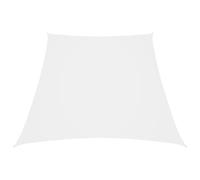 vidaXL Voile d'ombrage Trapèze Tissu Oxford 2/4x3 m Blanc