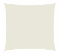 vidaXL Voile de parasol carré 3x3 m tissu Oxford Crème