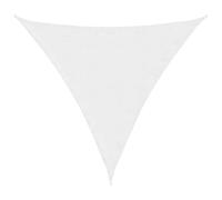 vidaXL Voile de Parasol Voile d'Ombrage Ecran Solaire de Jardin Store de Patio Terrasse Balcon Extérieur Tissu Oxford Triangulaire 4x4x4 m Blanc