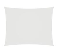 vidaXL Voile de Parasol Voile d'Ombrage Ecran Solaire de Jardin Store de Patio Terrasse Balcon Extérieur Tissu Oxford Rectangulaire 6x7 m Blanc