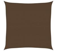 vidaXL Voile d'ombrage 160 g/m² Marron 6x6 m HDPE