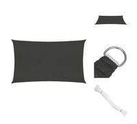 vidaXL Voile d'ombrage 160 g/m² Anthracite 3x5 m HDPE - Parasols & Protection solaire