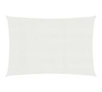 vidaXL Voile d'ombrage 160 g/m² Blanc 2x5 m PEHD Blanc G