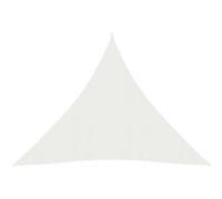 vidaXL Voile d'ombrage 160 g/m² Blanc 3x3x3 m PEHD Blanc G