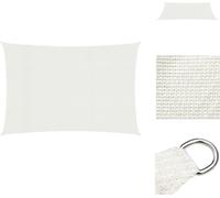 vidaXL Voile d'ombrage 160 g/m² Blanc 3x4,5 m HDPE - Parasols & Protection solaire