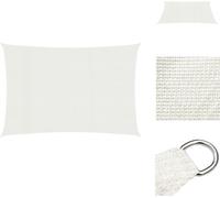 vidaXL Voile d'ombrage 160 g/m² Blanc 3x6 m HDPE - Parasols & Protection solaire