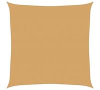 vidaXL Voile d'ombrage 160 g/m² Carré couleur sable 4,5x4,5 m HDPE