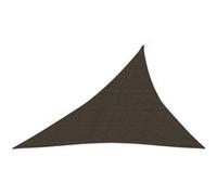 vidaXL Voile d'Ombrage Protection Voile Solaire Voile de Parasol Anti UV Jardin Patio Terrasse Balcon Extérieur 160 g/m² Marron 3x4x5 m PEHD