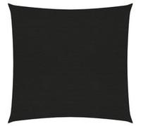 vidaXL Voile d'ombrage 160 g-m² Noir 3,6x3,6 m PEHD Noir G