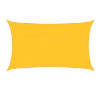 vidaXL Voile d'ombrage 160 g/m² Rectangulaire Jaune 5x8 m HDPE