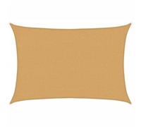 vidaXL Voile d'ombrage 160 g/m² rectangulaire Sable 2x2,5 m PEHD, Voile de Soleil, Voile d’ombrage, Store de Patio, Voile de Pare-Soleil