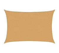 vidaXL Voile d'ombrage 160 g/m² rectangulaire Sable 2x3 m PEHD, Voile de Soleil, Voile d’ombrage, Store de Patio, Voile de Pare-Soleil