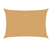 vidaXL Voile d'ombrage 160 g/m² Rectangulaire Sable 5x7 m HDPE