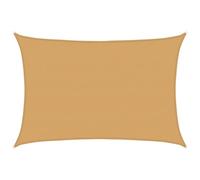 vidaXL Voile d'ombrage 160 g/m² Rectangulaire HDPE Sable 5x7 m