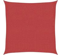 vidaXL Voile d'ombrage 160 g/m² rouge 7x7 m HDPE