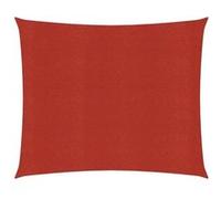 vidaXL Voile d'ombrage 160 g/m² rouge 7x7 m HDPE