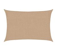 vidaXL Voile d'ombrage 160 g/m² Taupe 2x3 m PEHD