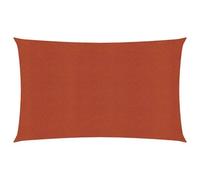 vidaXL Voile d'ombrage 160 g/m² rouge terracotta 4x7 m HDPE