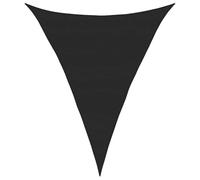 vidaXL Voile d'ombrage 160 g/m² Triangulaire Noir 5x7x7 m HDPE