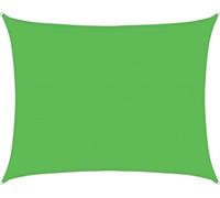 vidaXL Voile d'ombrage 160 g/m² vert clair 6x7 m HDPE