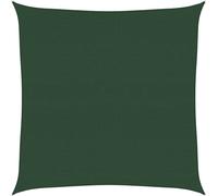 vidaXL Voile d'ombrage 160 g/m² vert foncé 6x6 m HDPE