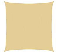 vidaXL Voile d'ombrage couleur sable 4,5x4,5 m 100% Polyester Oxford