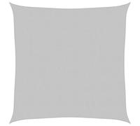 vidaXL Voile d'ombrage 3 x 3 m 100 % Polyester Oxford Gris clair