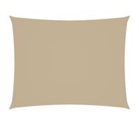 vidaXL Voile d'ombrage Oxford Rectangulaire 3,5x5 m Beige