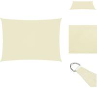 vidaXL Voile d'ombrage Oxford Rectangulaire 3x4,5 m Crème - Parasols & Protection solaire