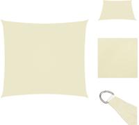 vidaXL Voile d'ombrage Oxford Rectangulaire 3x4 m Crème - Parasols & Protection solaire
