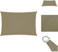 vidaXL Voile d'ombrage Oxford Rectangulaire 3x5 m Beige - Parasols & Protection solaire