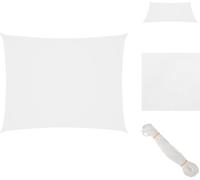 vidaXL Voile d'ombrage Oxford Rectangulaire 3x5 m Blanc - Parasols & Protection solaire
