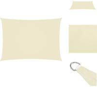 vidaXL Voile d'ombrage Oxford Rectangulaire 3x5 m Crème - Parasols & Protection solaire