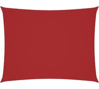 vidaXL Voile d'ombrage Oxford rectangulaire 4x6 m rouge