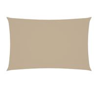 vidaXL Voile d'ombrage Oxford Rectangulaire 5x8 m Beige