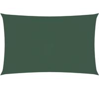 vidaXL Voile d'ombrage Oxford rectangulaire 5x8 m vert foncé
