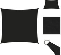 vidaXL Voile d'ombrage Oxford Tissu Carré 3,6x3,6 m Noir - Parasols & Protection solaire