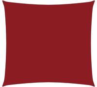 vidaXL Voile d'ombrage Oxford Tissu Carré 4,5x4,5 m Rouge